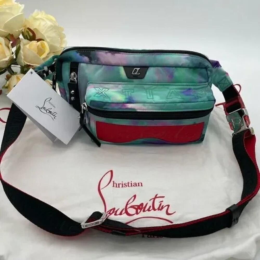 SOLD Unisex, Christian, Louboutin, loubideal adjustable belt bag made in Italy - Picture 8 of 10